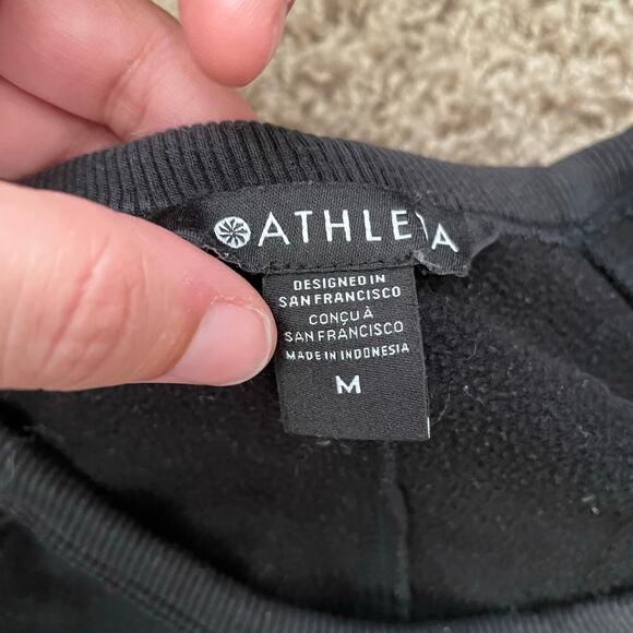 Athleta Coaster Luxe Recover Sweatshirt in black size M - Picture 8 of 13